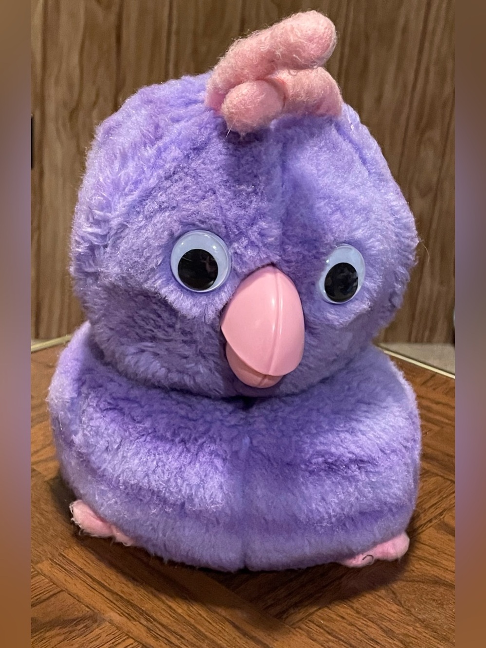 Vintage FOB by Teddy Ruxpin Hand Puppet 1985 Purple Pink Bird Worlds of Wonder